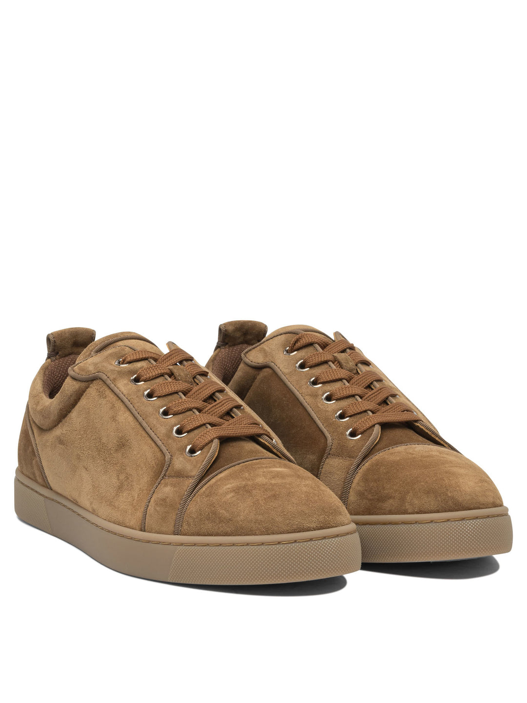 Christian Louboutin Louis Junior Orlato Flat Veau Velours Ds/Gg Sneakers & Slip-On - Brown | fc051307a589459640cbdddb54055251879b50c1