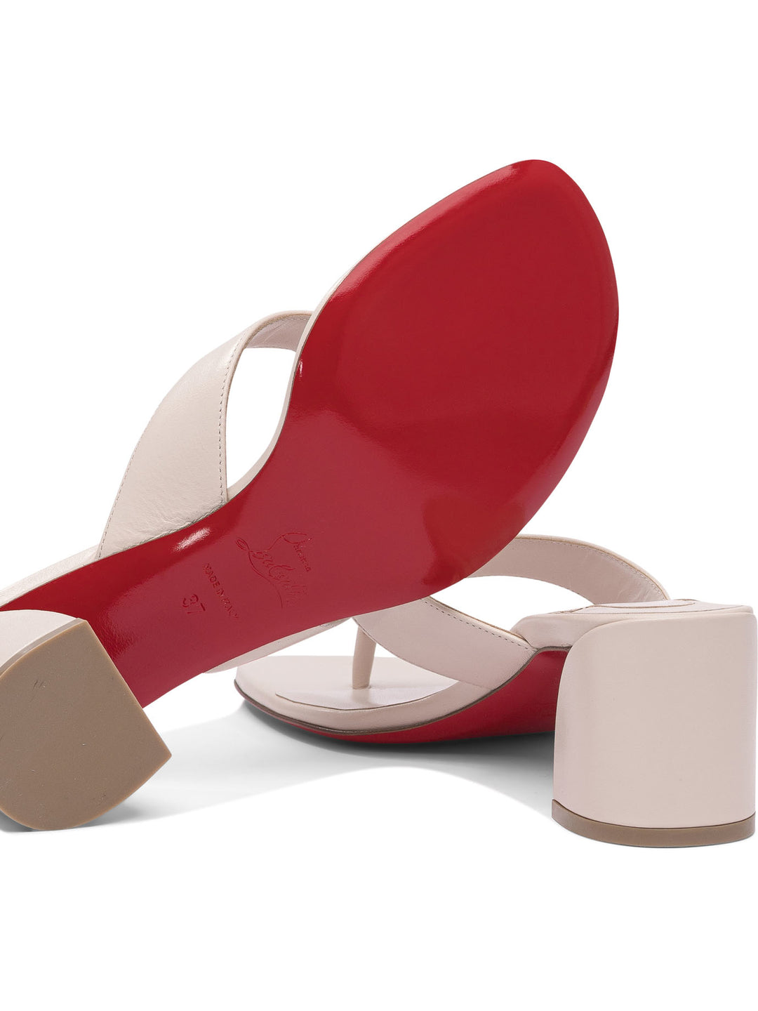 Christian Louboutin 55 Mm Sandals - White | 438bc01f506589dca1fc0ae2c224676bc2653b8e