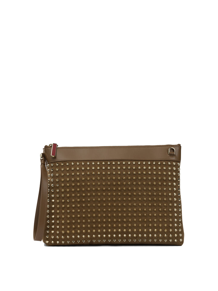 Christian Louboutin Es Pouch - Brown | d1d3ca294a8abe1de5409a41bfb89411075cb567