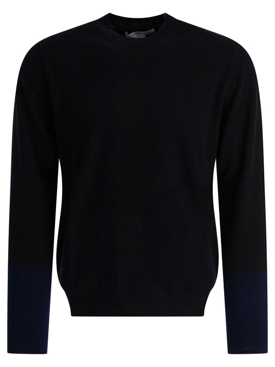 Wool Crew Neck Sweater Knitwear Black