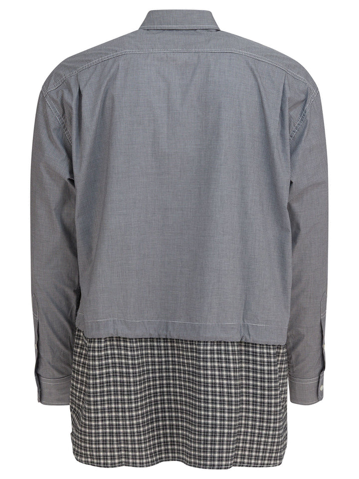 Comme Des GarçOns Homme Shirt With Cotton Inserts Shirts - Grey | 5f889e9d970c6987d2644c7ee18cae37e181e4da
