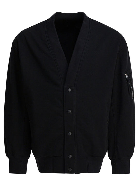 Cotton Cardigan Knitwear Black