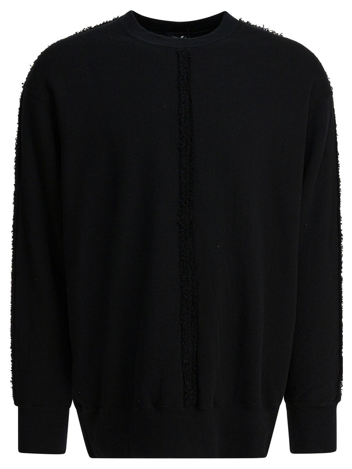 Comme Des GarçOns Homme Cotton Crewneck Sweatshirt Sweatshirts - Black | 0b515d41338092bdf9ab41f363ca1149a44be9a2