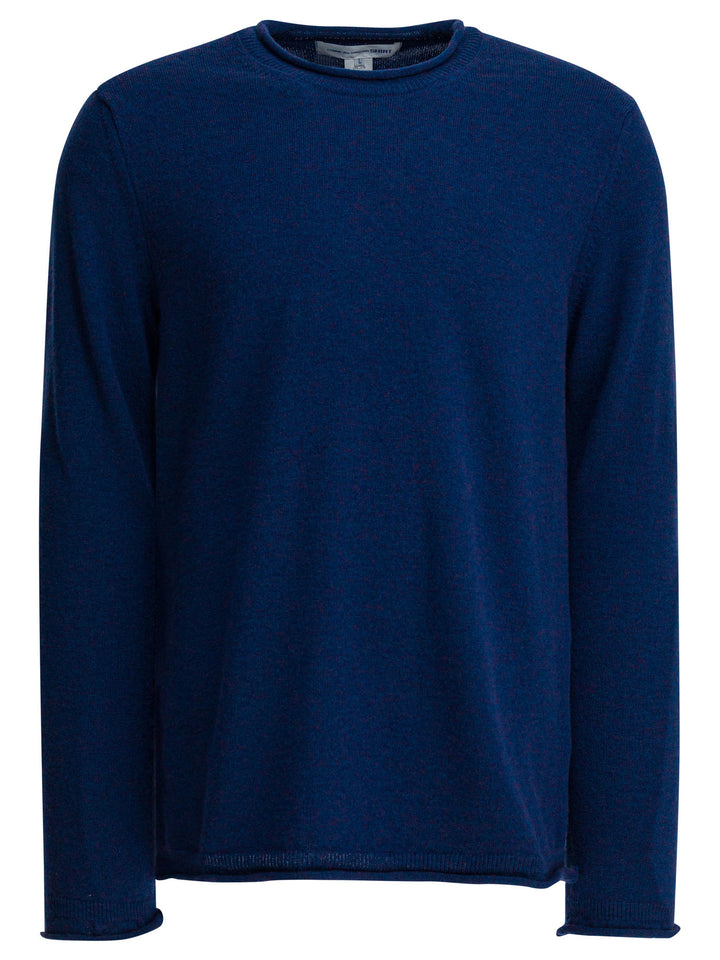 Comme Des GarçOns Shirt Wool Crewneck Sweater Knitwear - Blue | 7624209deac921d19e9737d3e350255530599cd2