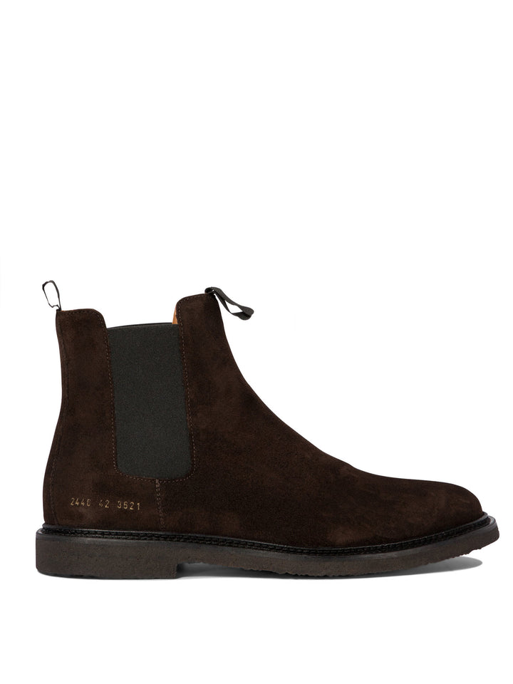 Common Projects Suede Chelsea Ankle Boots - Brown | cf8cf397df8e6b38c3152539a4c0fb10d48acc06