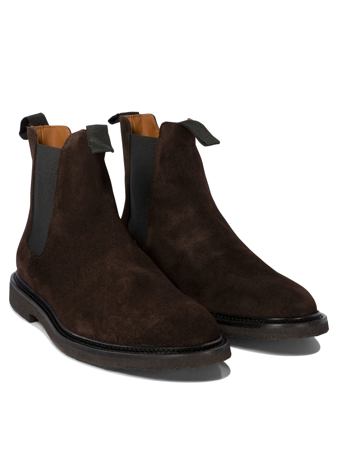 Common Projects Suede Chelsea Ankle Boots - Brown | 565949f48e180deee0654e39221e5e95c82fb002