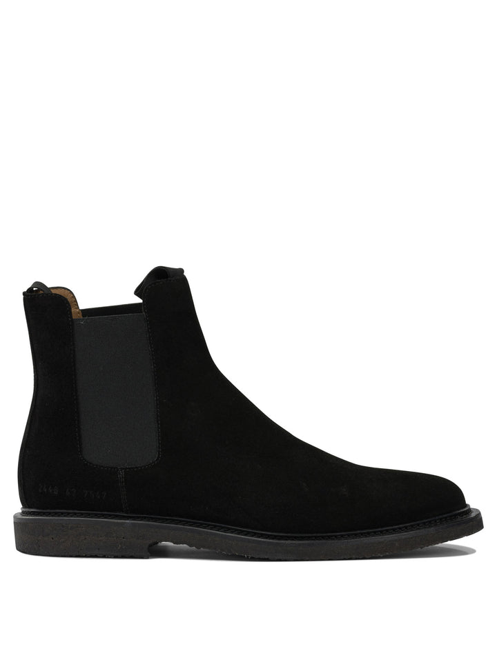 Common Projects Suede Chelsea Ankle Boots Boots and Ankle Boots - Black | 65a4c008f3725410632bf3bf40232153558990d5