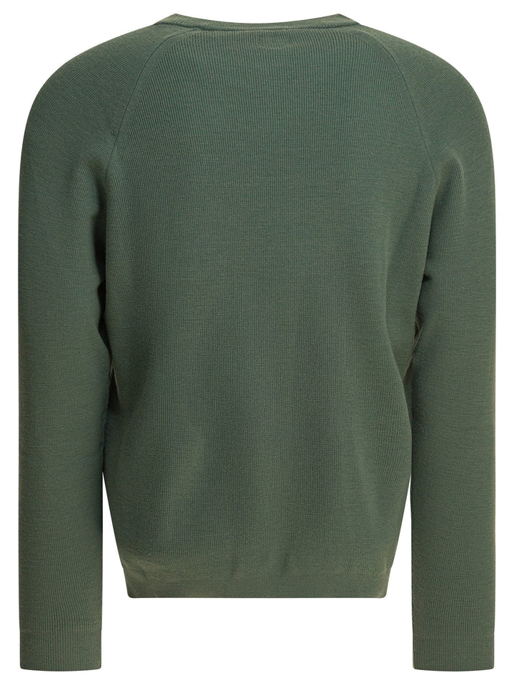 C.P. Company Wool And Silk Crewneck Sweater Knitwear - Green | ba43b3eb366e414d8ee6aca9c68cc3065b0a5a74