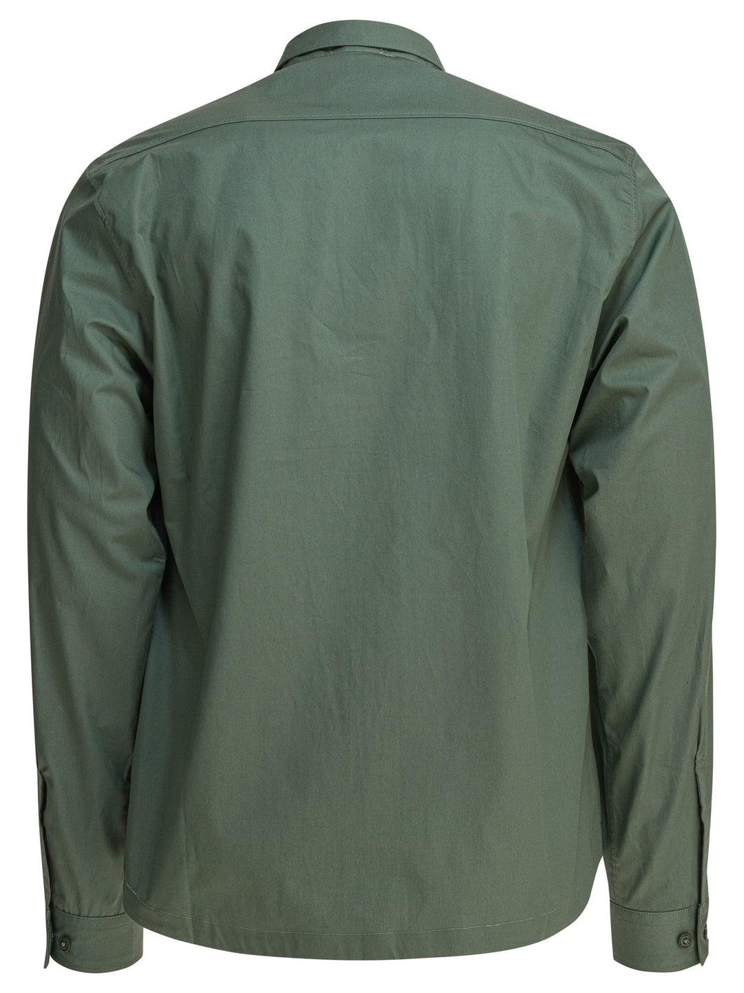 C.P. Company Cotton Gabardine Overshirt Shirts - Green | 11ebdf71b3aa9b0bc53559a969e47bac59191d3a
