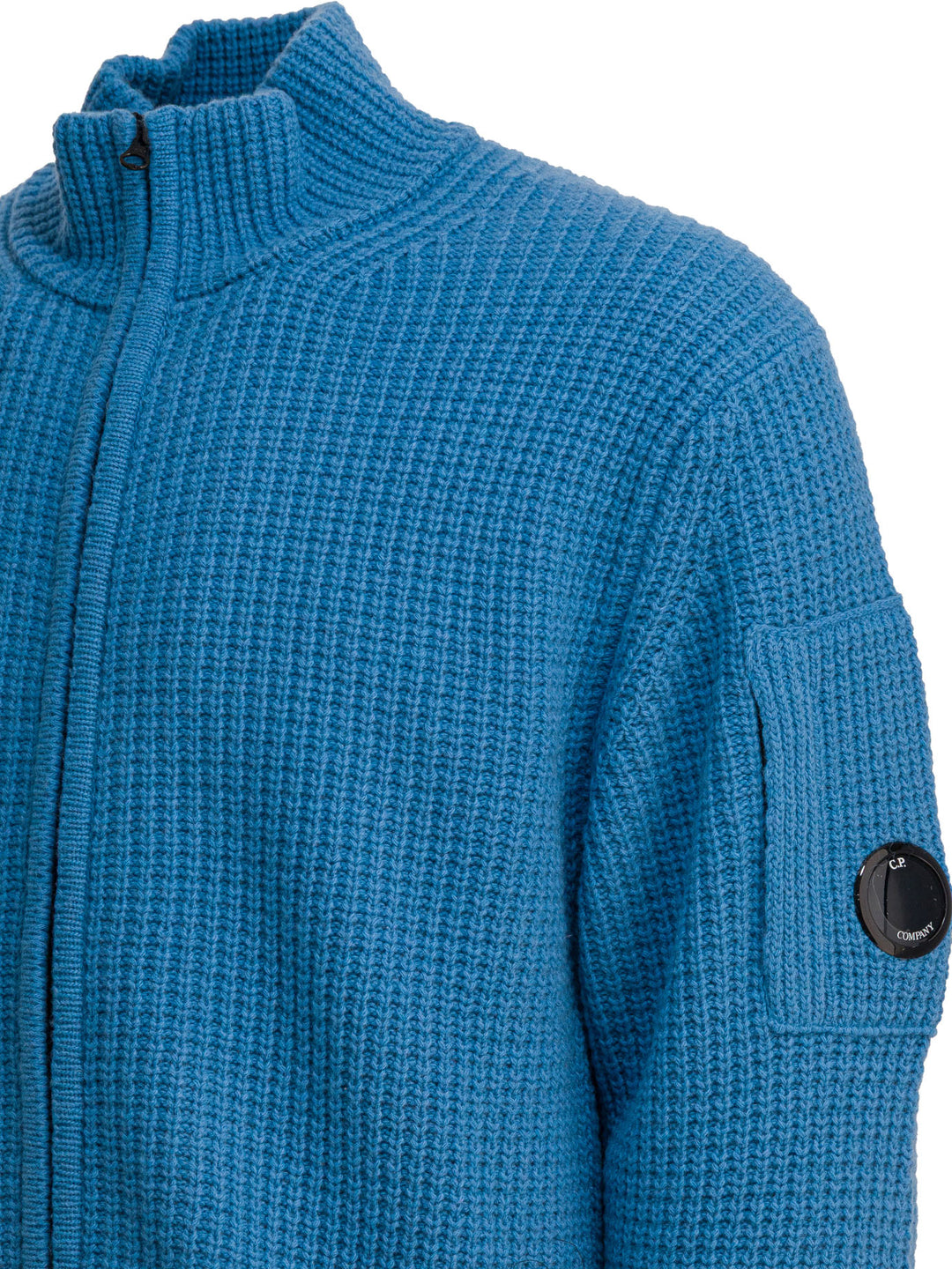 C.P. Company Grs Lambswool Sweater Knitwear - Blue | af734504404c715df3322fa46f6066e8ac926a8b
