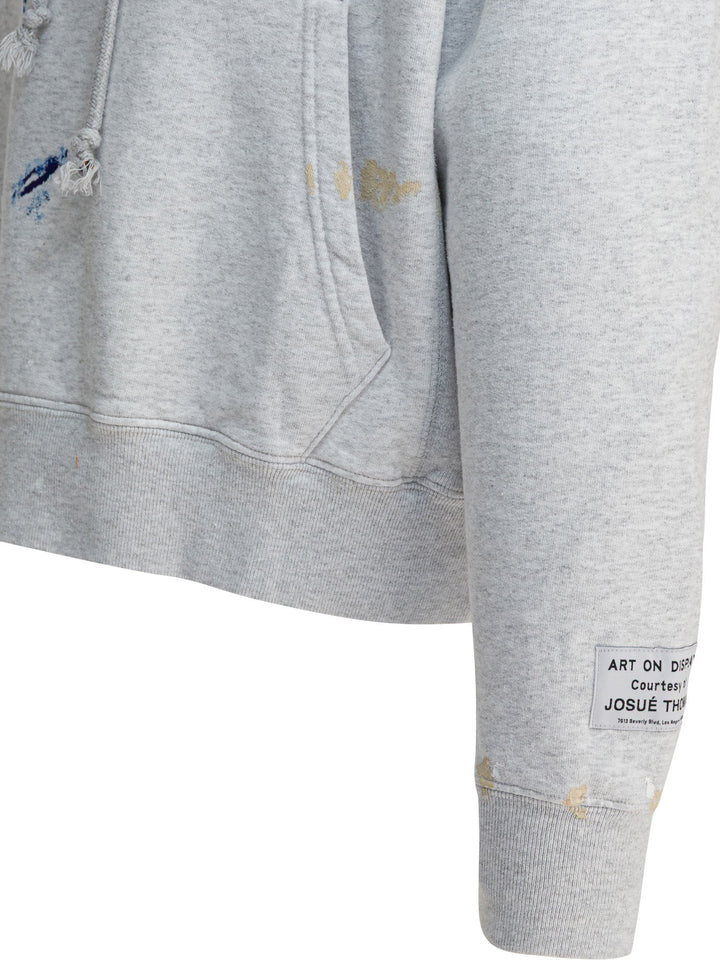 Gallery Dept. Gd Paint Logo Hoodie Sweatshirts - Grey | e990e3ef93e0928680b15fda11a2252d1777a0d1