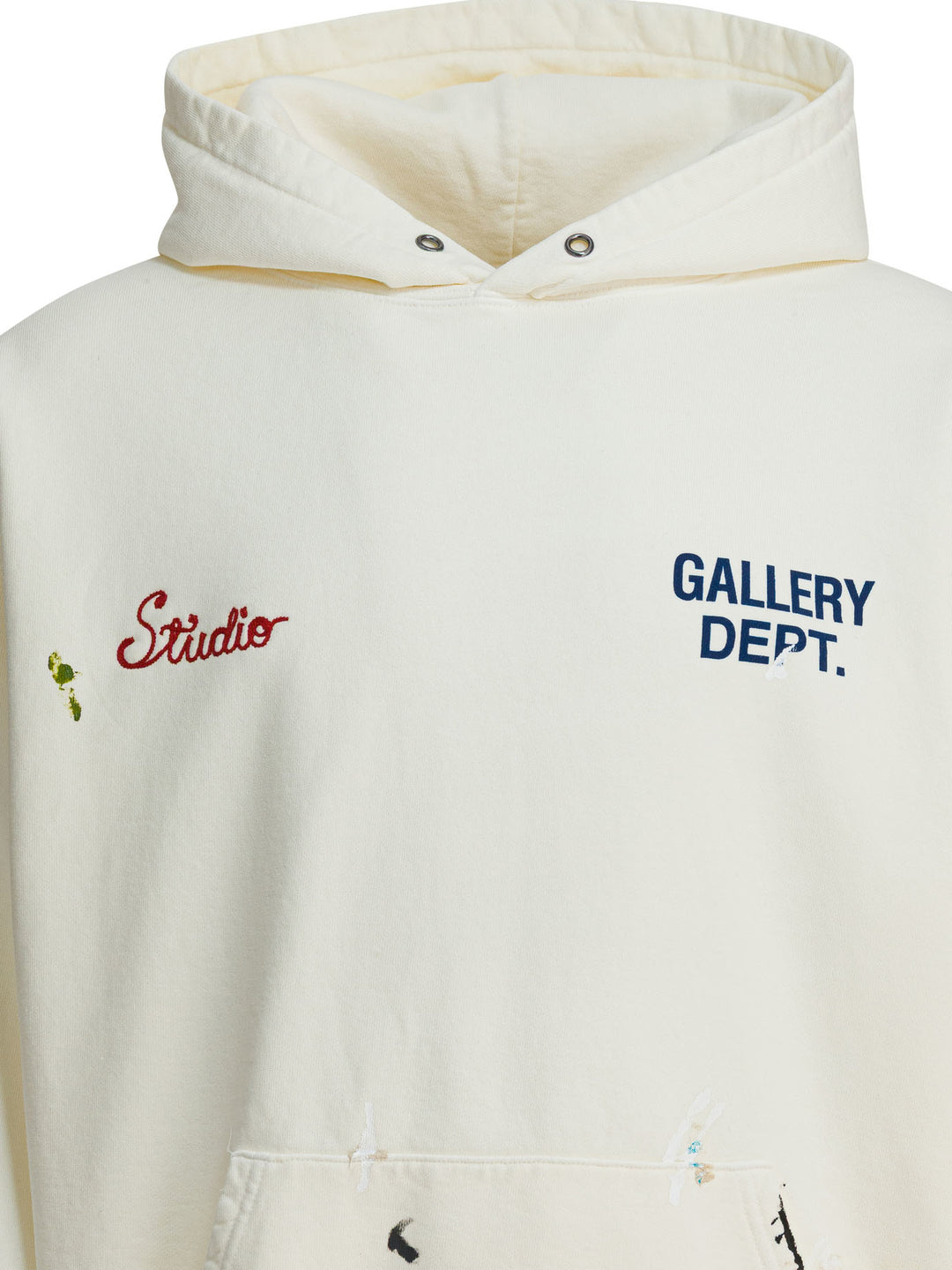 Gallery Dept. Studio Hoodie Sweatshirts - White | a3f19559feda61df32bdb25cabea11ca350e8448