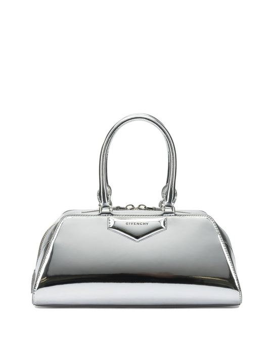 Antigona East-West Handbags Silver
