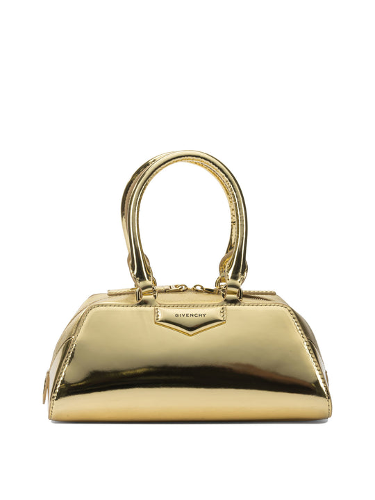 Antigona East-West Handbags Gold