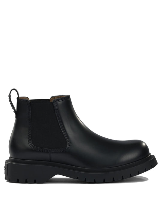 Leather Chelsea Ankle Boots Black
