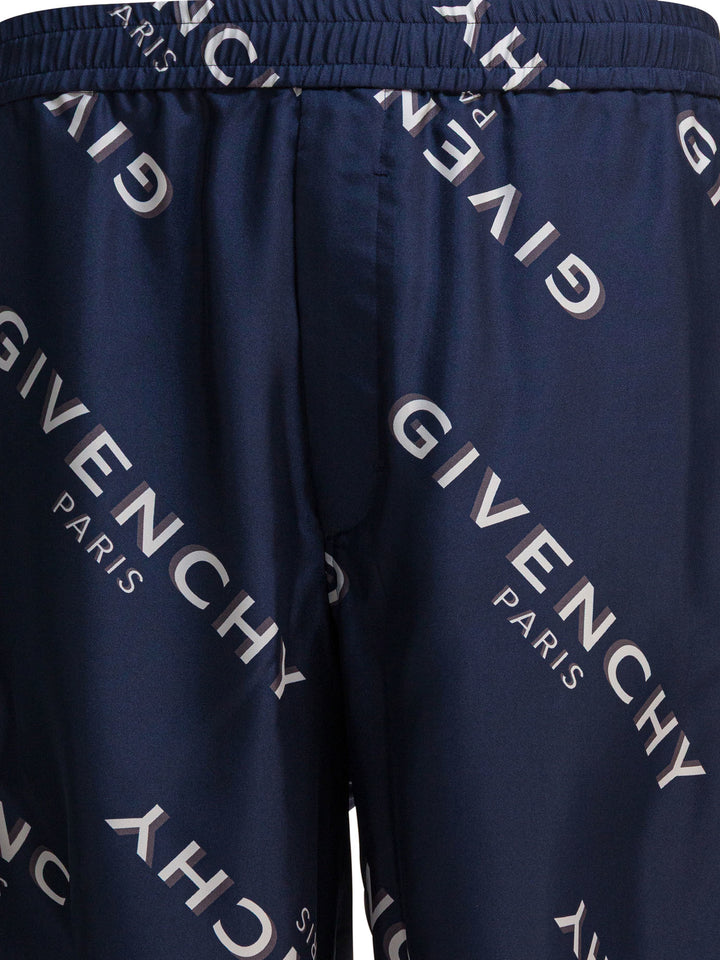 Givenchy Givenchy Shadow Shorts - Blue | 032a07822058add8349bc141548be6d396042426