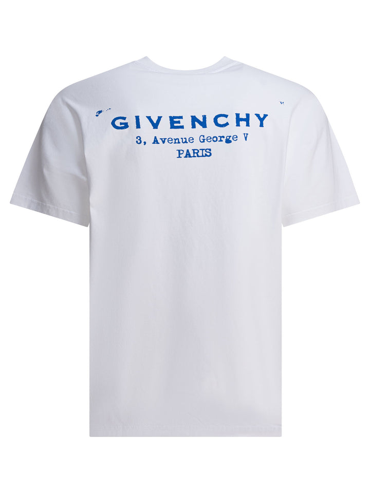 Givenchy T-Shirt With Givenchy Print T-shirts - White | b2313dbfbbe471cadcb6fa6cc2919e9f8dc67606