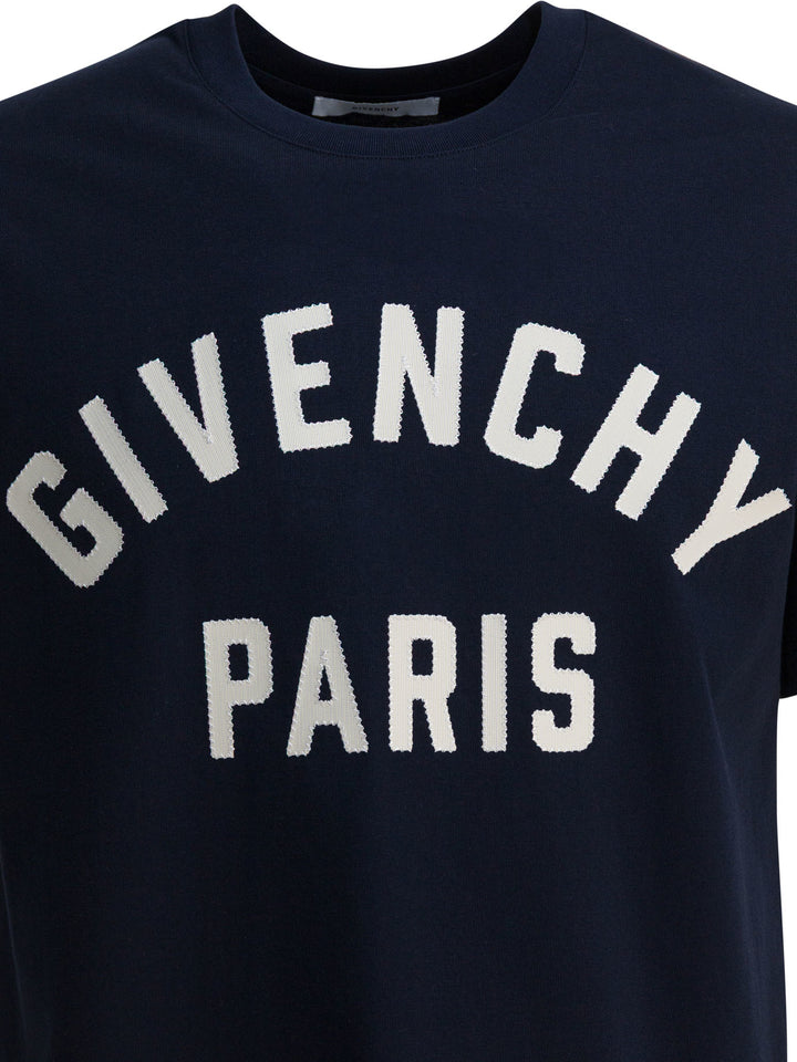 Givenchy Givenchy Paris T-shirts - Blue | 825e99d7c9acf6015e5726b893652ee66484a851