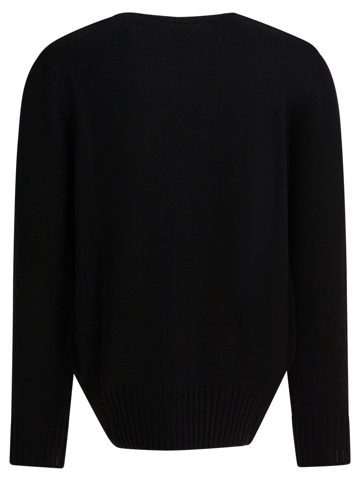 Givenchy Givenchy Paris" Crewneck Sweater Knitwear - Black | 85fab61c0ca5624da4979b2ff823aeec25e3b5b4