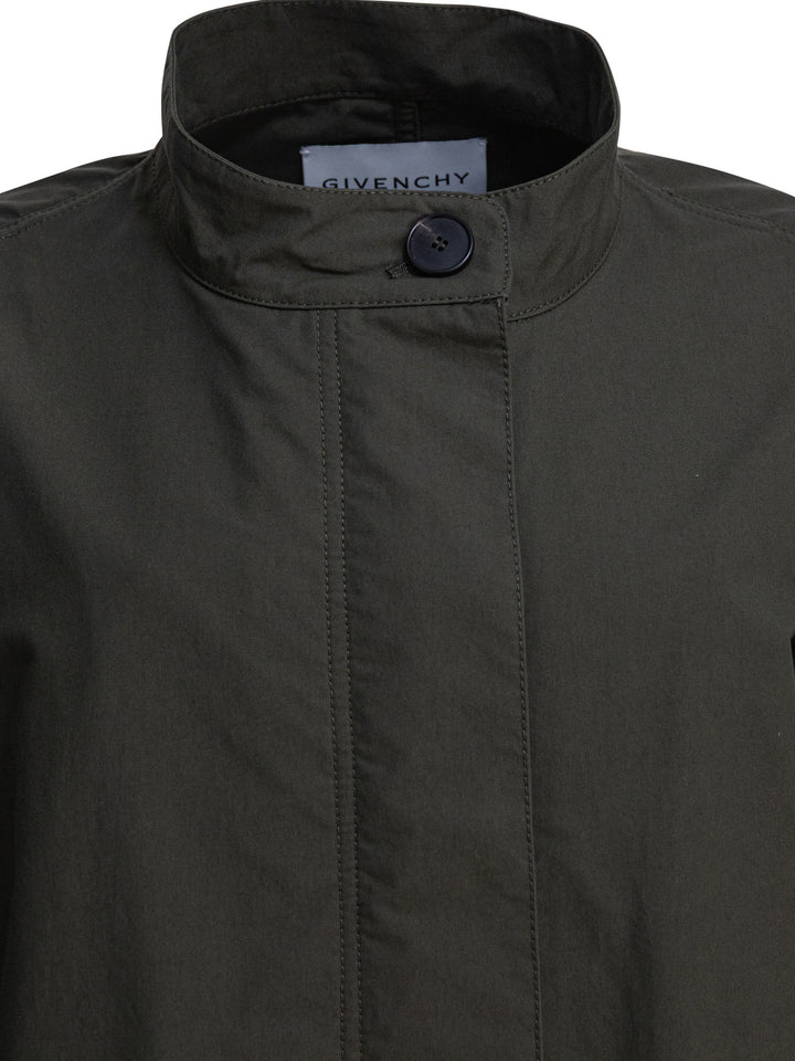 Givenchy Givenchy Print Parka Jackets and Coats - Green | d32ccd2953cf70af1878807bc7a849a9e05bccae