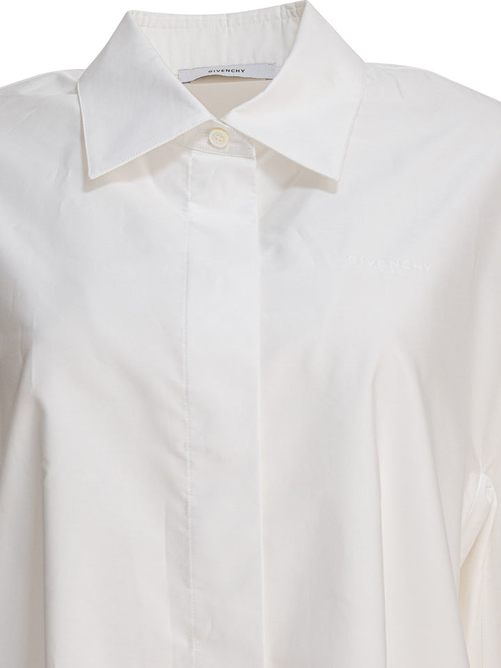 Givenchy Poplin Shirt With Embroidery Givenchy Shirts - White | ea7a04650205183508cc2421c9c52851908168de