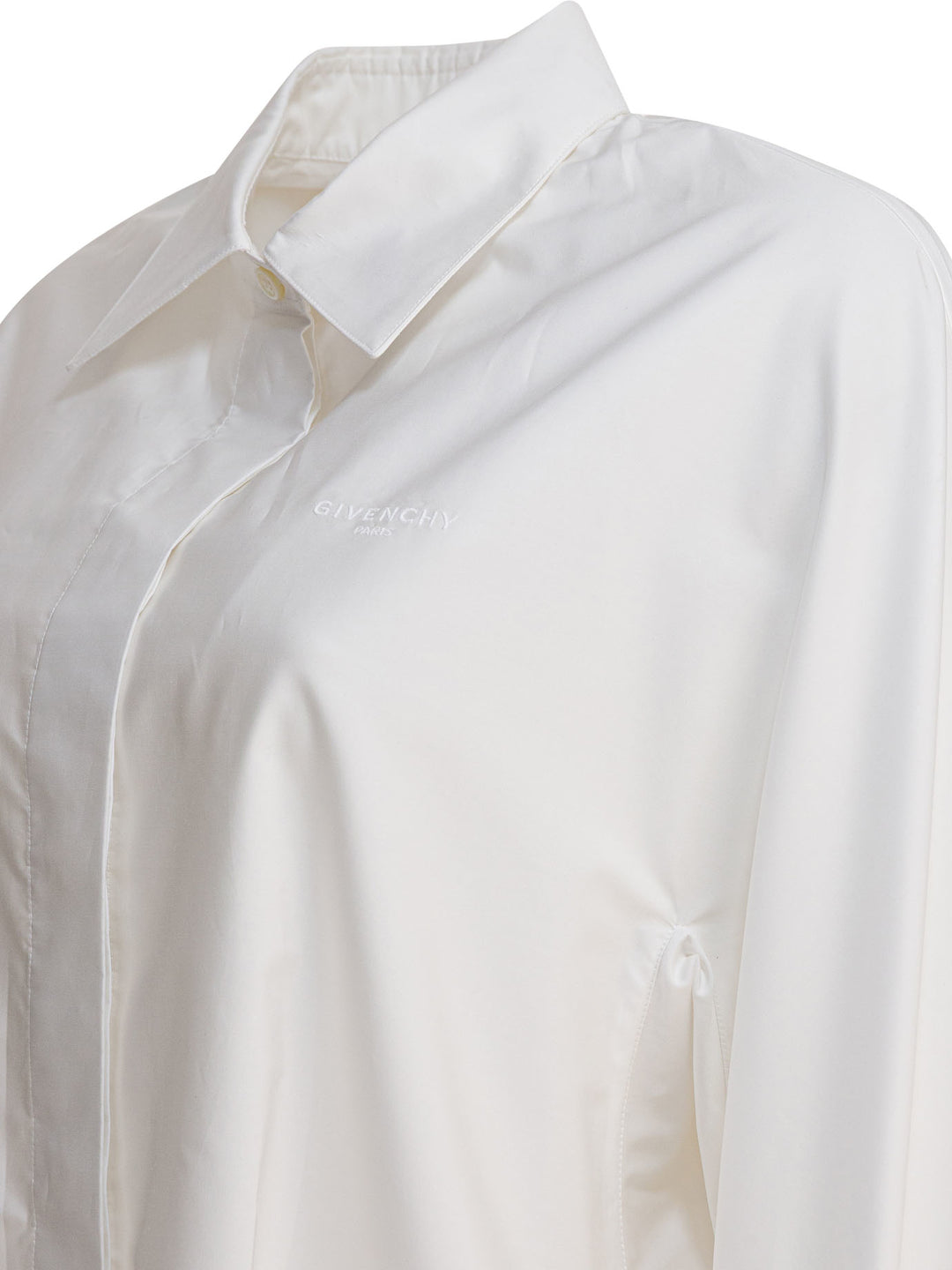 Givenchy Poplin Shirt With Embroidery Givenchy Shirts - White | 5691f2e9f92fae20b41efdad08e4e9b0c7fbb7ed