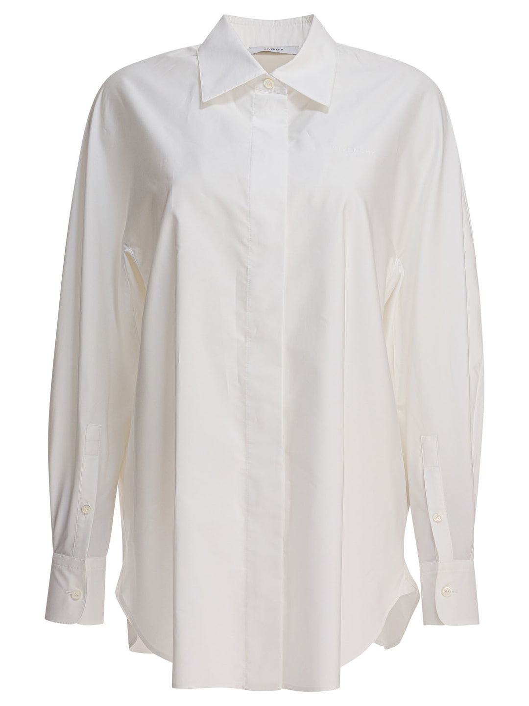 Givenchy Poplin Shirt With Embroidery Givenchy Shirts - White | c5ec7bdfde0e34c840cf6deae41b0f4d90260529