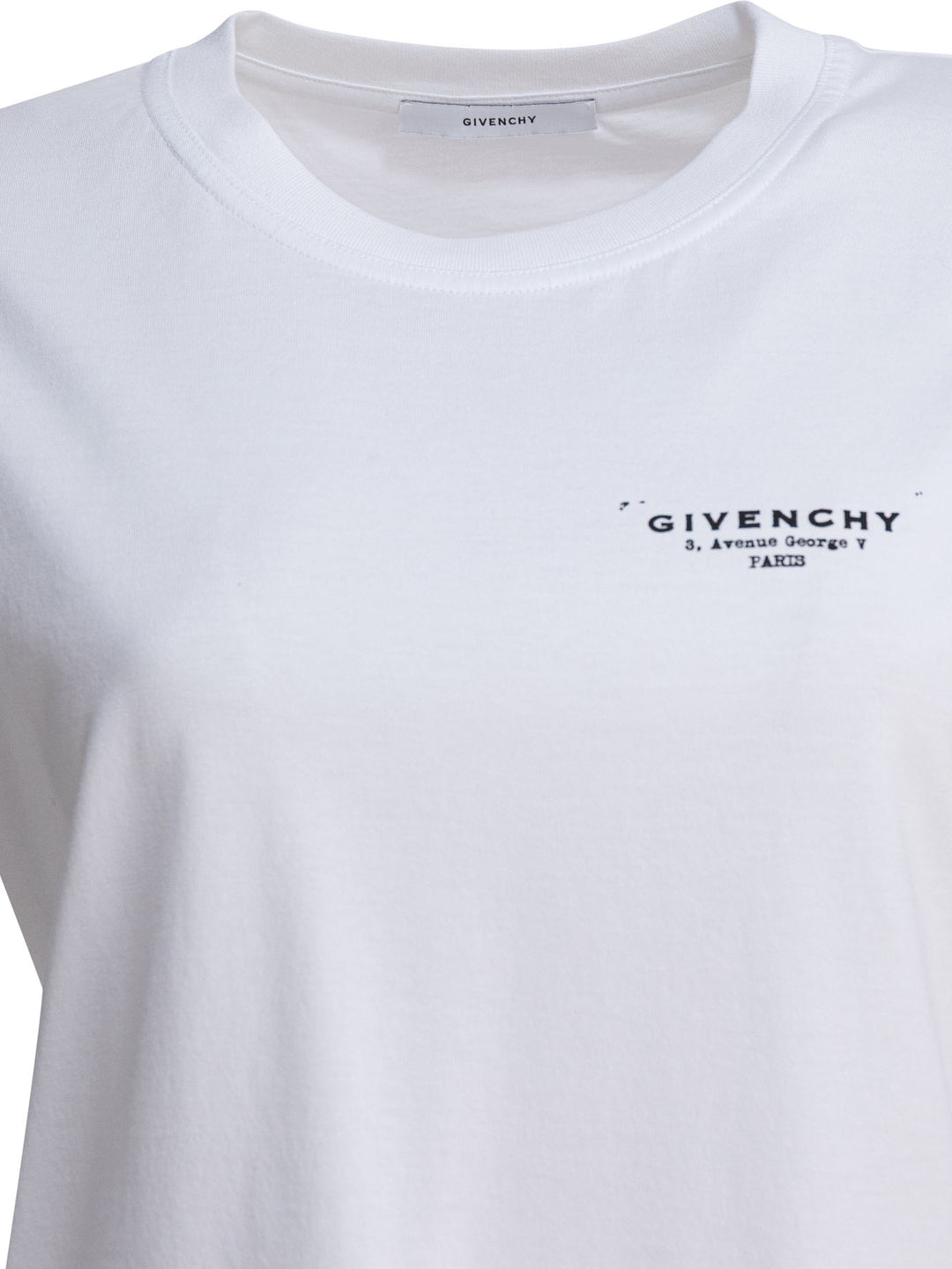 Givenchy T-Shirt With Givenchy Print T-shirts - White | fd23161372baebcf24fc7924bece424e41b835e2