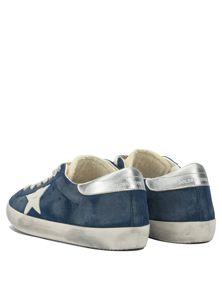 Golden Goose Super Star Sneakers & Slip-On - Blue | 883e73cb94e9bd6633280207612669bd702961f2