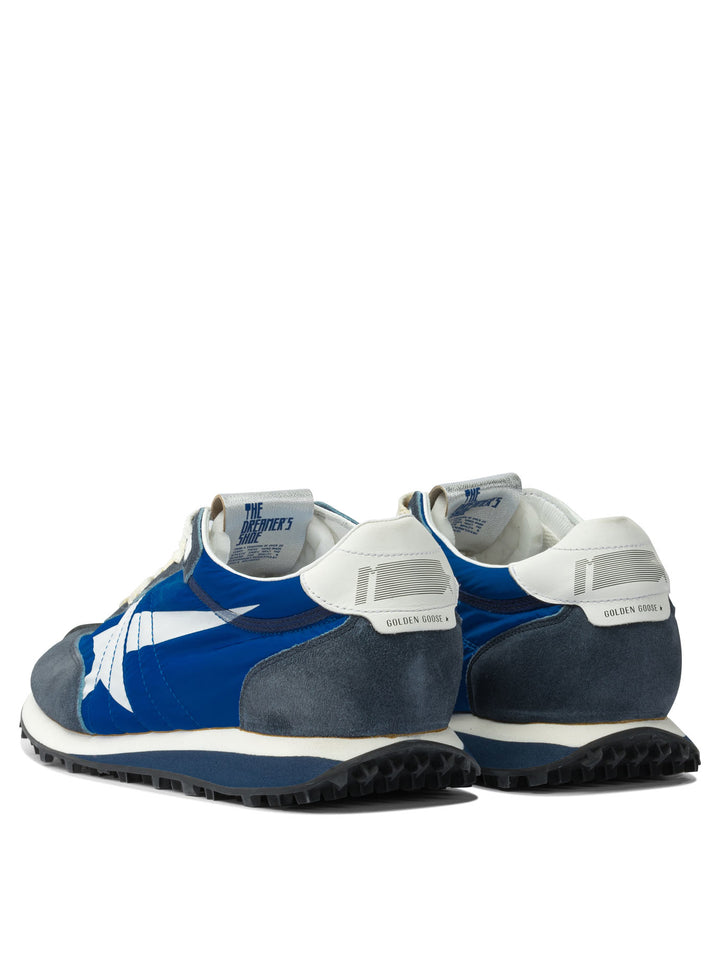 Golden Goose Marathon Sneakers & Slip-On - Blue | 66d07d7f94e23919649657706e831050f83880ed