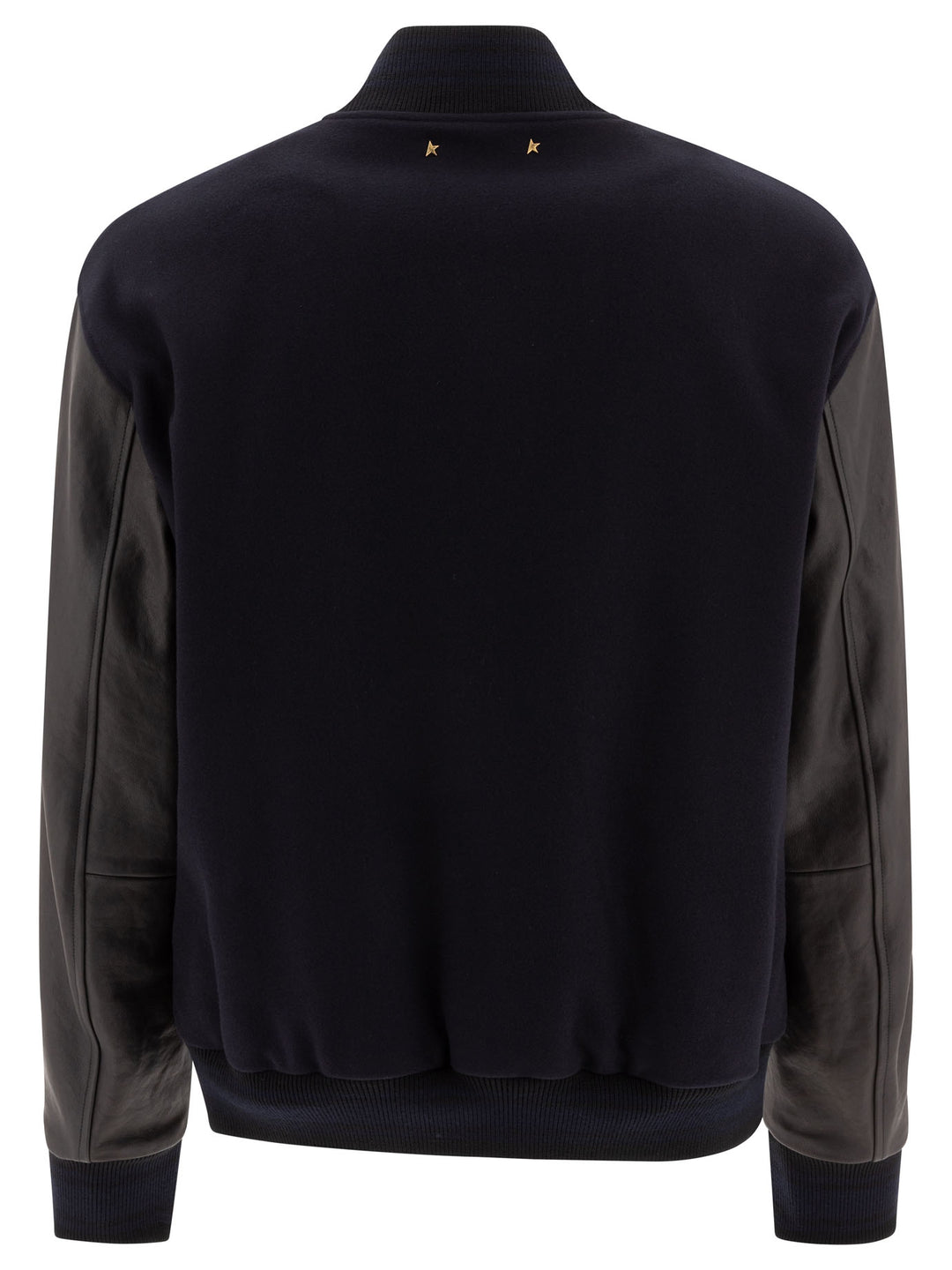 Golden Goose Wool And Leather Bomber Jacket Jackets and Coats - Blue | 79b15cf64e539a026b97b35aefa079c601abd29e