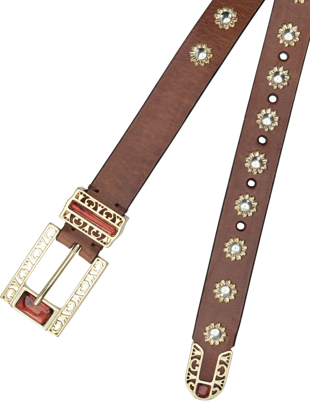 Golden Goose Belt With Embroidery Belts - Brown | 73cb3785cf8f4b710e9aa84f633c9d5321f7c96d