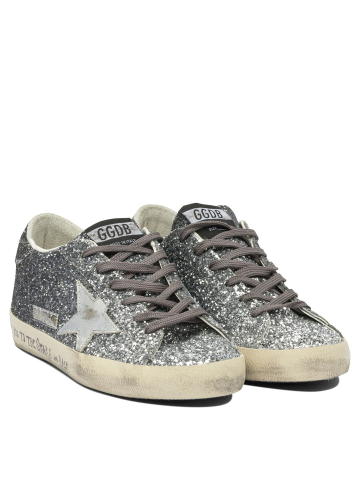 Golden Goose Super-Star Sneakers & Slip-On - Silver | 7eeb992991f7a004382ff4f412ece99306e5426b