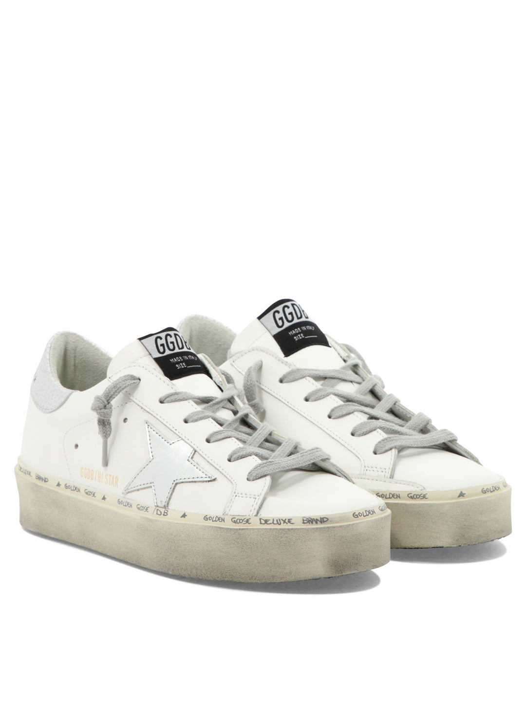 Golden Goose Hi Star Sneakers & Slip-On - White | d2e48803257808461c23f4c809417bda9ad567cf