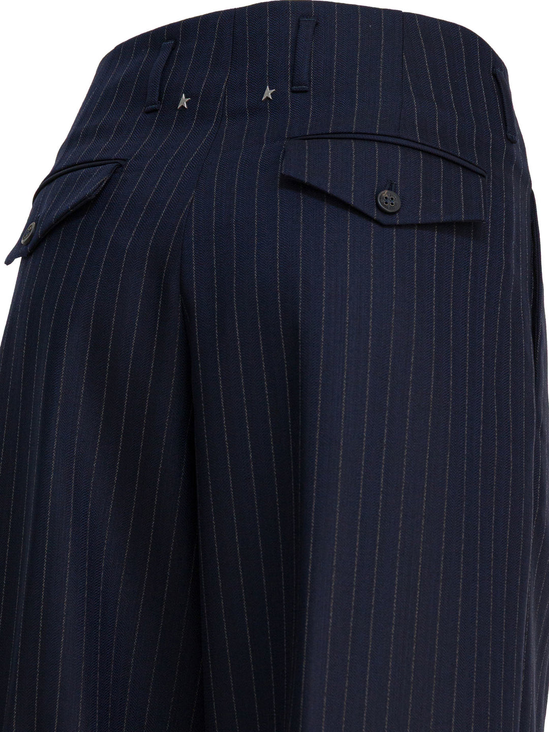 Golden Goose Wool Gabardine Pants Trousers - Blue | 68958d930c810b40b3a5bfce72f356b06bd485b3