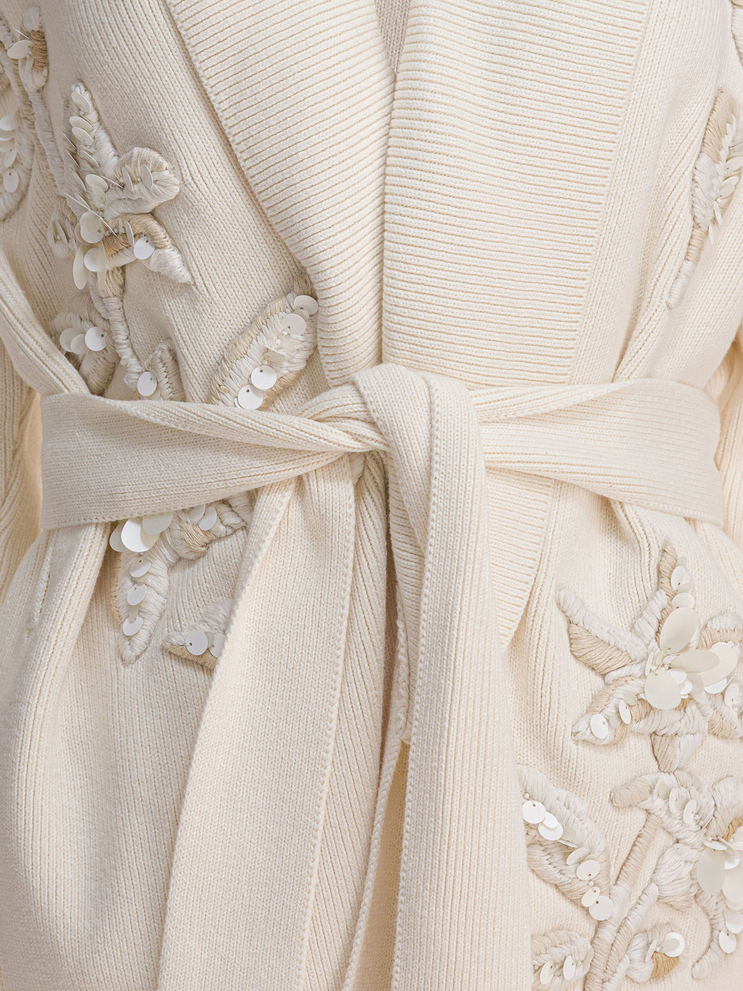 Golden Goose Cardigan With Floral Embroidery Knitwear - White | 2028b50981a8b585a983ee028ac202c5a8cad1e9