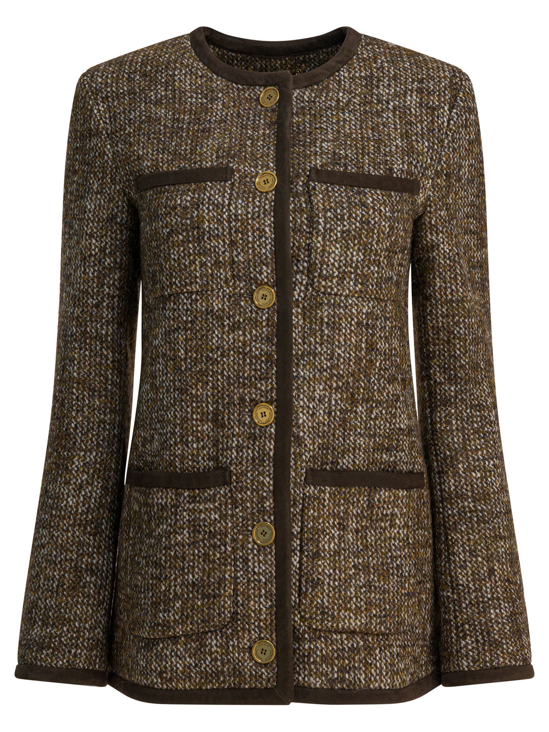 Golden Goose Wool Blend Jacket Jackets and Coats - Brown | 6e7588928e80744d65326306f0f9b3292602736e
