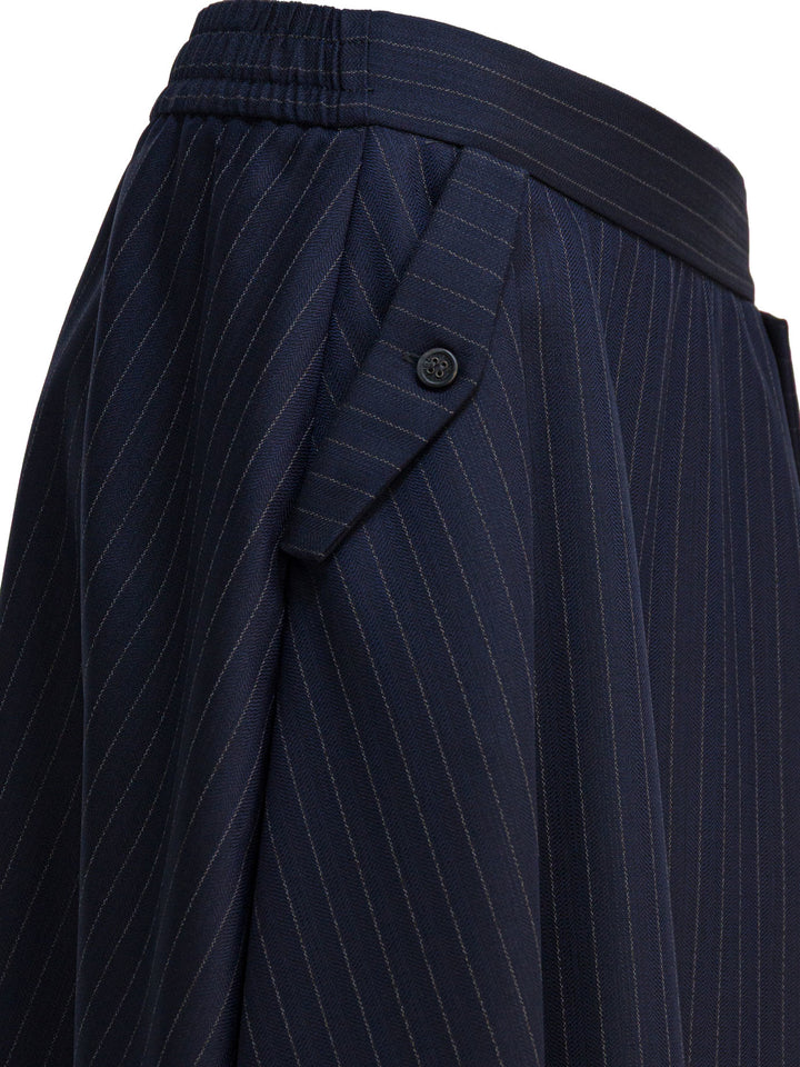 Golden Goose Virgin Wool Skirt Skirts - Blue | d90537287e50dfc7060eb80da70d358c2bb539c1