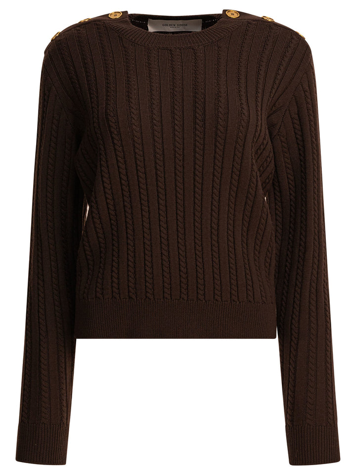 Golden Goose Ofra Knitwear - Brown | d813f06843f014f2762e383f33ad5ac1549ab217