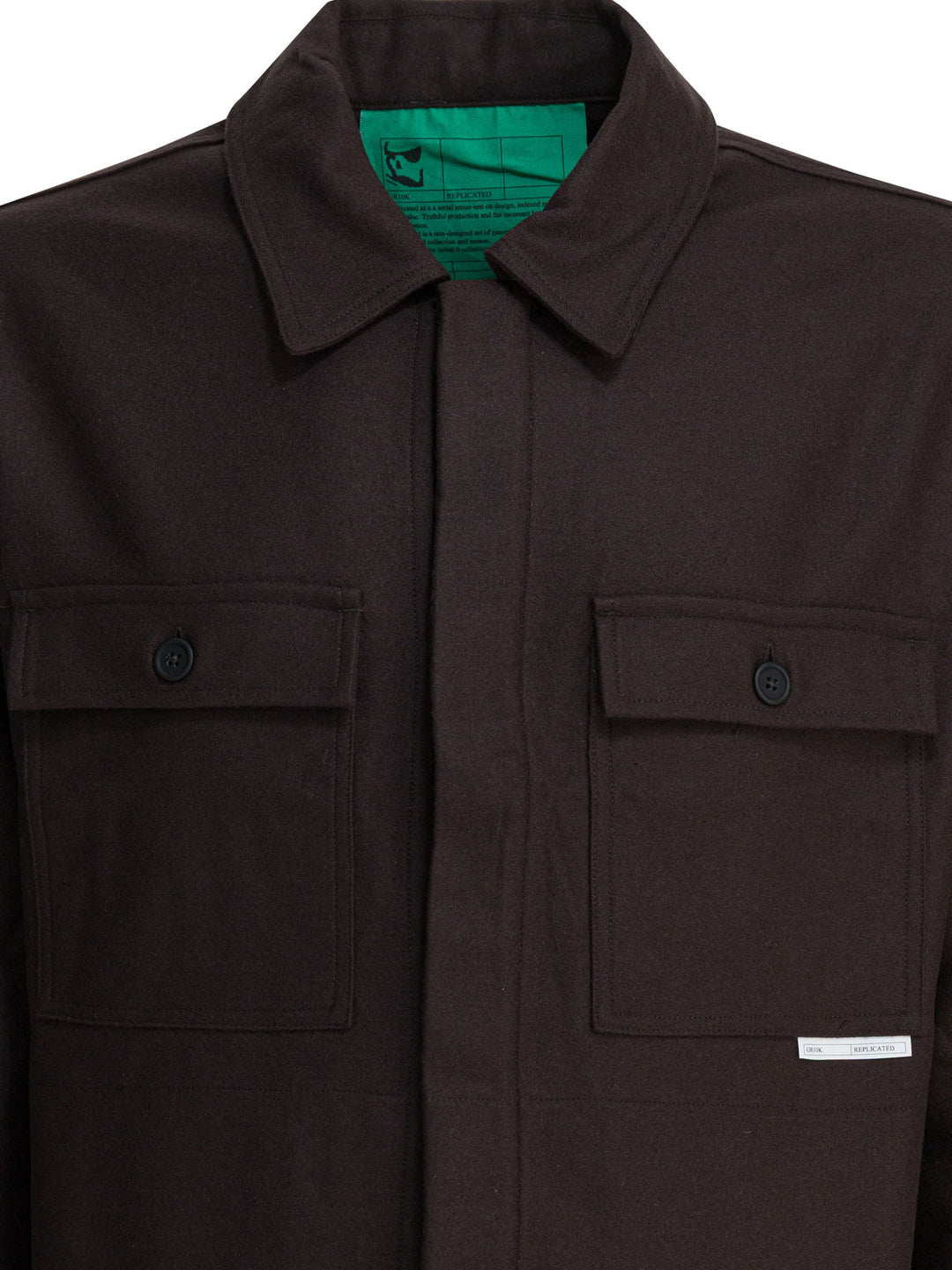 Gr10k Wool Blend Overshirt Jacket Jackets and Coats - Brown | fc96d3ea5d91d9632a2198d1c6d8c56a11b8d394