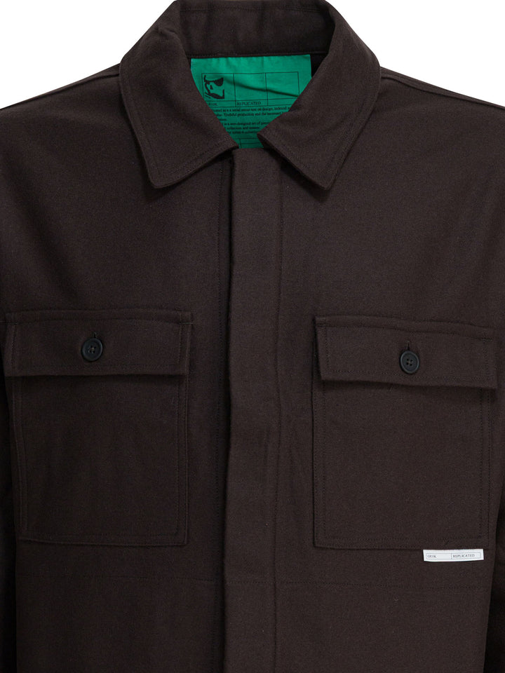 Gr10k Wool Blend Overshirt Jacket Jackets and Coats - Brown | fc96d3ea5d91d9632a2198d1c6d8c56a11b8d394