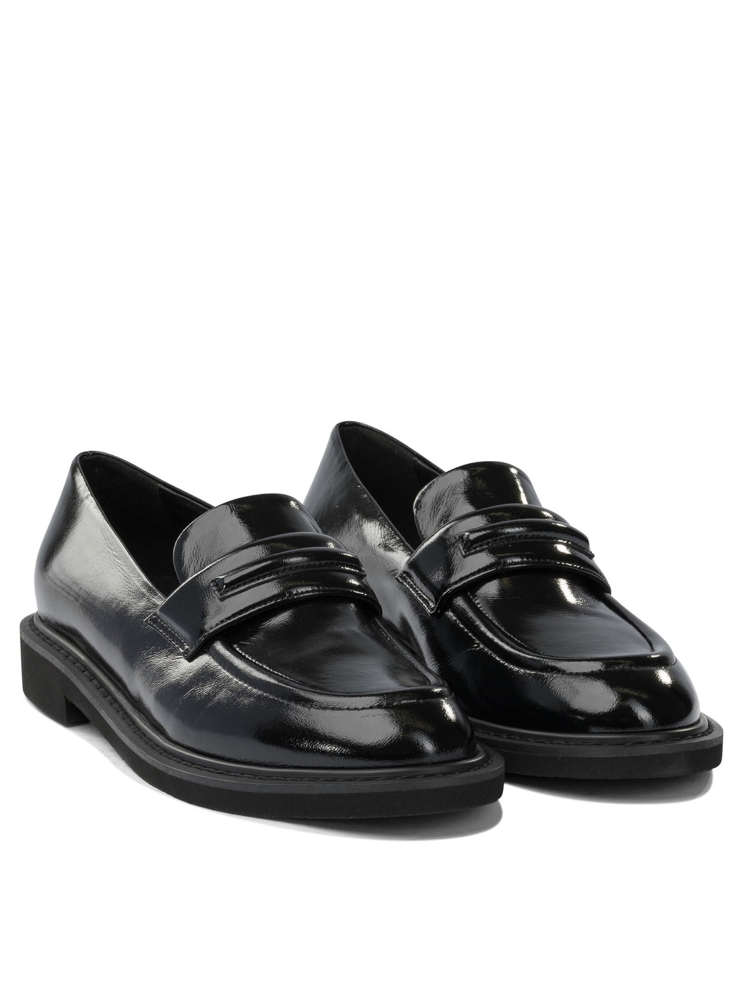 Halmanera Glossy Leather Loafers Loafers & Slippers - Black | 526aeb7280a639c1b8995e9f982b773d63731add