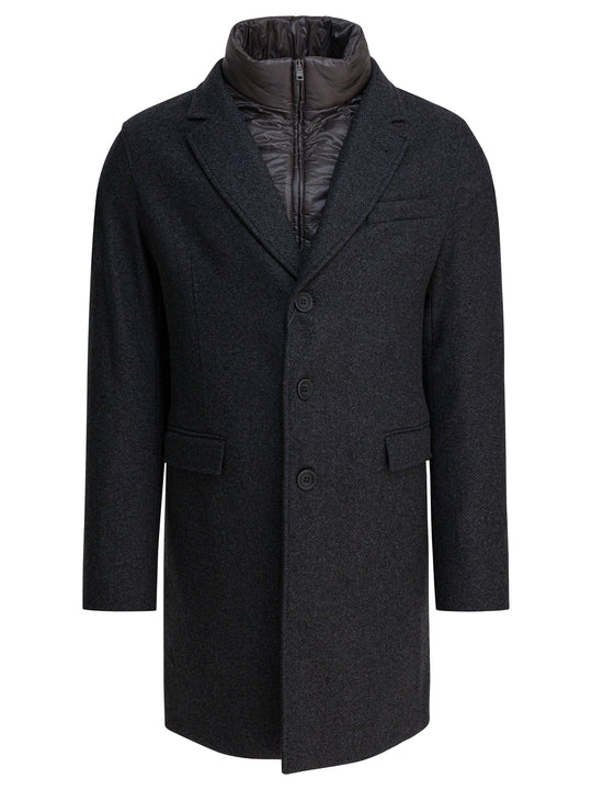 Wool Coat With Vest Jackets And Coats Grey
