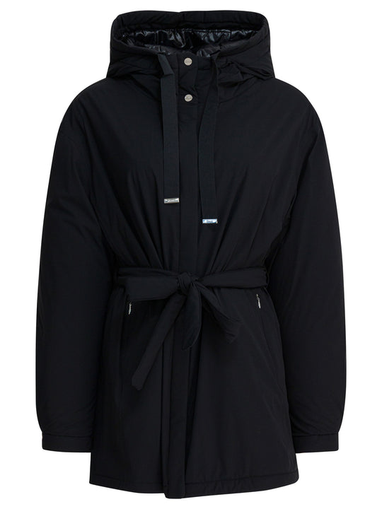 Nylon Hooded Jacket Jackets And Coats Black