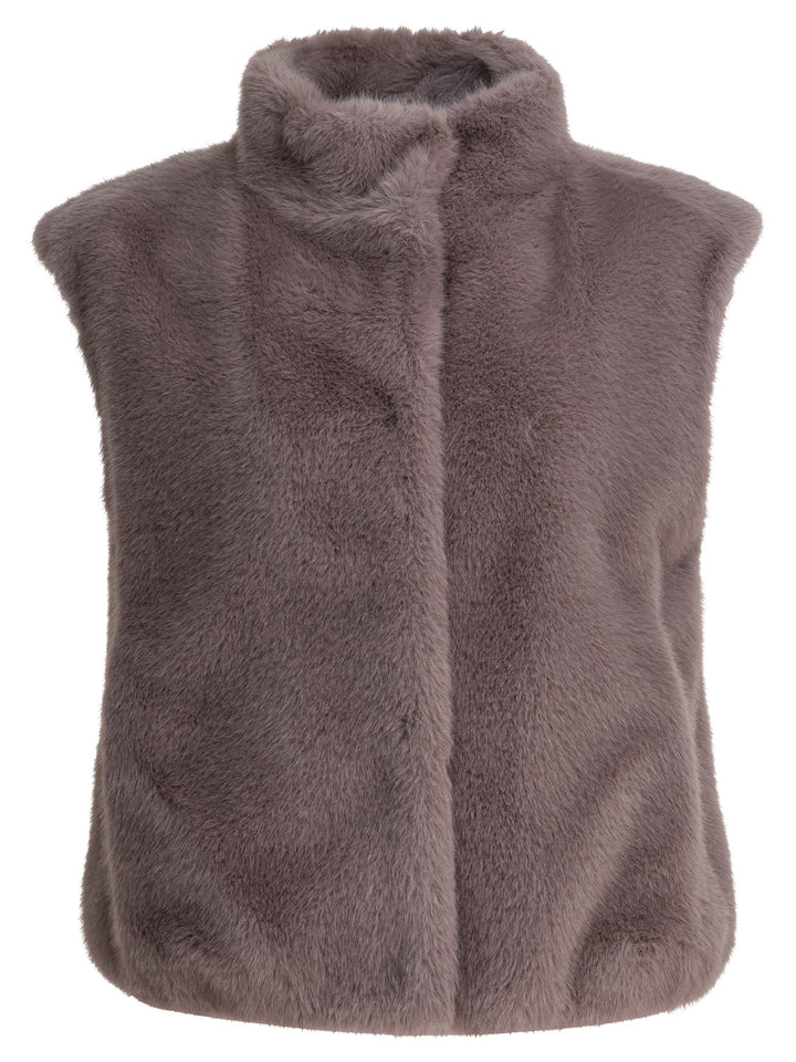 Herno Sleeveless Faux Fur Jacket Jackets and Coats - Pink | e2efb034a281fa1b5fb4422b6b2d0fc50d4fe4c9