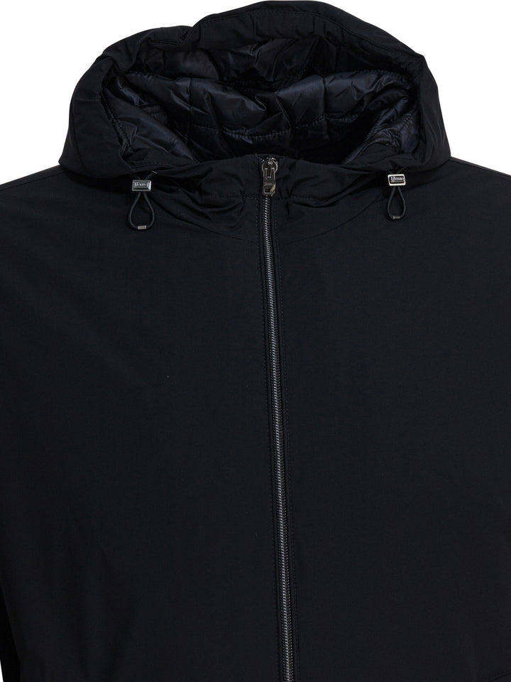 Herno Short Down Jacket With Hood Jackets and Coats - Black | 365b1ce712dfeb1aa04ed18d3f0c24e56a37c7cc