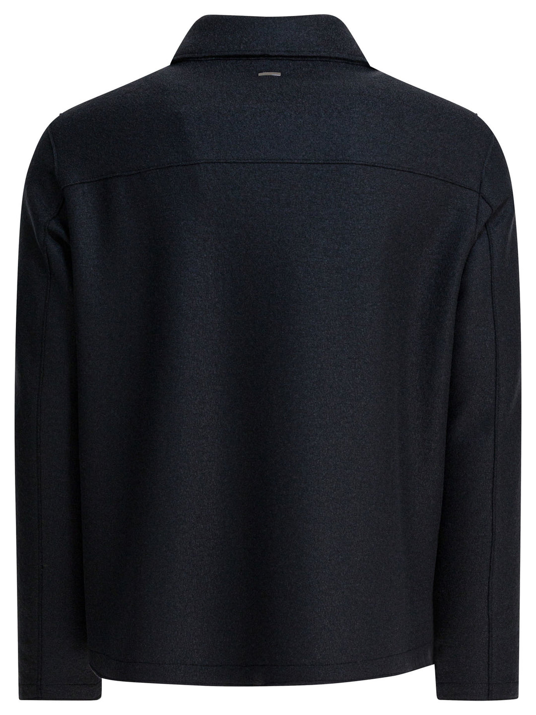 Herno Virgin Wool Overshirt Jacket Jackets and Coats - Blue | 0c6d70d4d7c953454e54a806f29ba62652a9851b