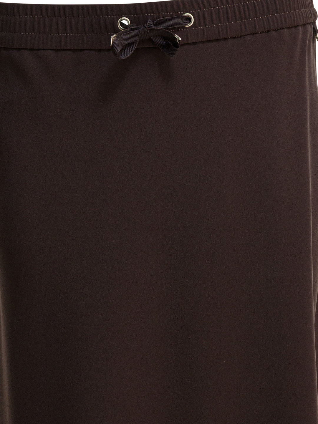 Herno Matte Satin Midi Skirt Skirts - Brown | 09c53525633e209165b89131ebb41736bbef16b9