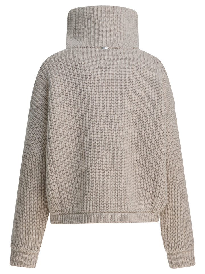Herno Virgin Wool Cardigan Knitwear - Beige | 2e5398879deb61c1639a53bea82f2174df4e3c86