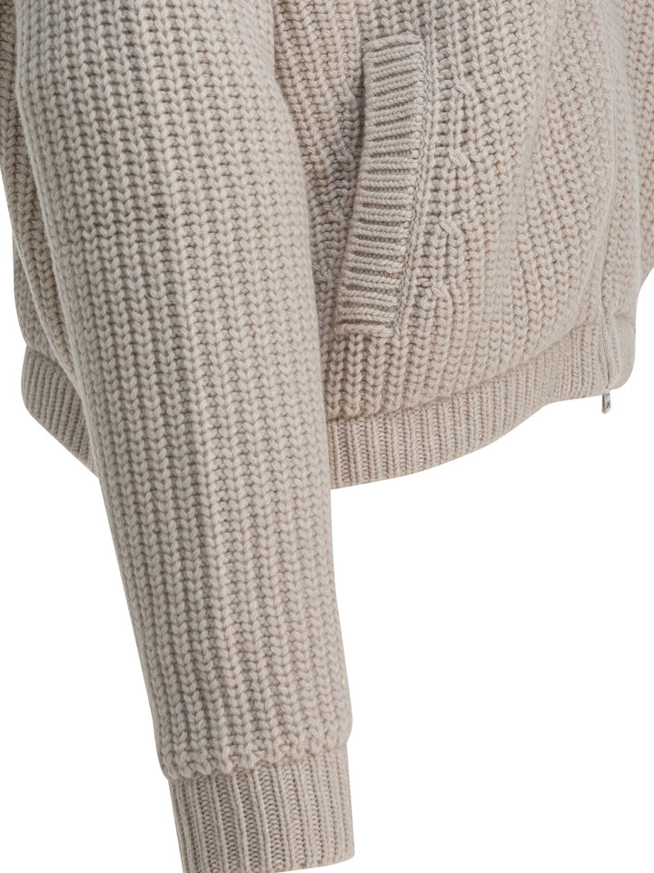 Herno Virgin Wool Cardigan Knitwear - Beige | fb3ba348cb0adc18cd87de1c87f4b95ae1707505